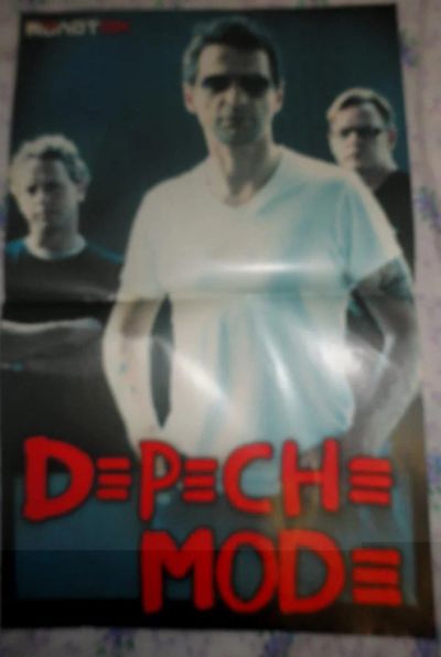 Лот: 6721739. Фото: 1. постер плакат Depeche Mode. Наклейки, карточки, вкладыши