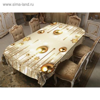 Лот: 14579530. Фото: 1. Скатерть "Бусы" 120*150см,габардин... Скатерти, салфетки
