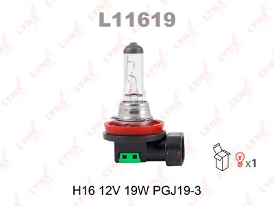 Лот: 8762562. Фото: 1. Лампа LYNXauto L11619 H16 12V... Оптика и освещение