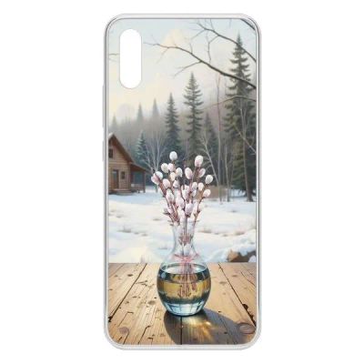 Лот: 25134626. Фото: 1. Чехол Krutoff Clear Case "Верба... Чехлы, бамперы