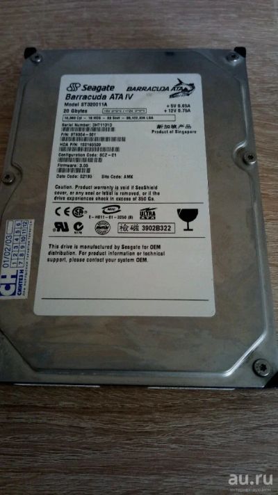 Лот: 13846509. Фото: 1. Жёсткий диск Seagate. Жёсткие диски (HDD)