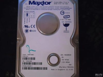 Лот: 9556972. Фото: 1. Жесткий диск 80гигов. Жёсткие диски (HDD)