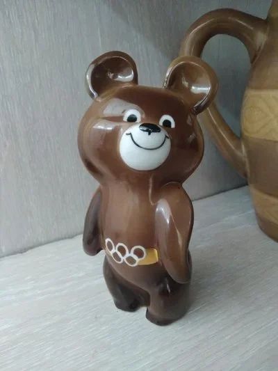 Лот: 11550736. Фото: 1. Олимпийский мишка, Дулево СССР. Фарфор, керамика