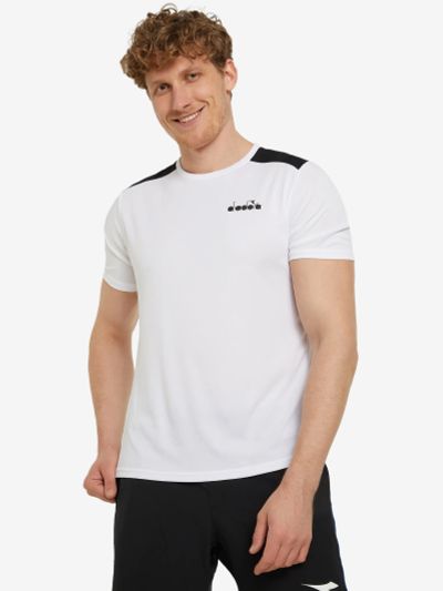 Лот: 22448182. Фото: 1. Футболка мужская Diadora, Белый. Другое (спортивная одежда)