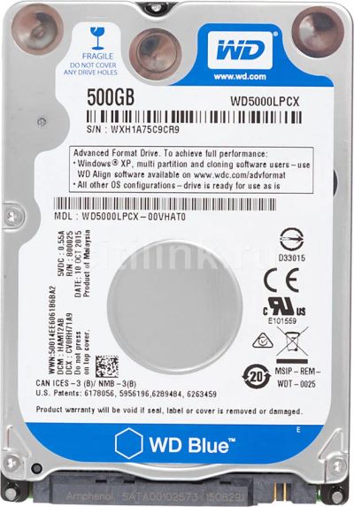 Лот: 11335109. Фото: 1. Жесткий диск WD Blue 500. Жёсткие диски (HDD)