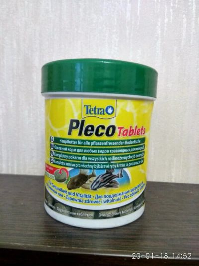 Лот: 10915976. Фото: 1. Tetra Pleco Tablets, 275 табл. Корма