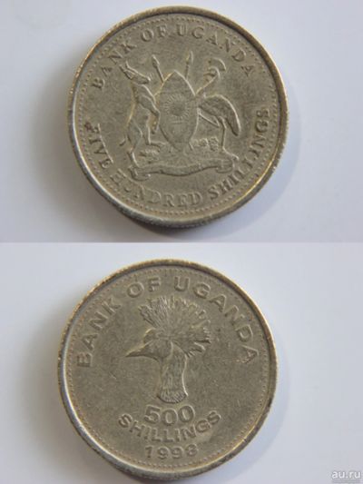 Лот: 13501258. Фото: 1. (49) Уганда 500 шиллингов 1998. Африка