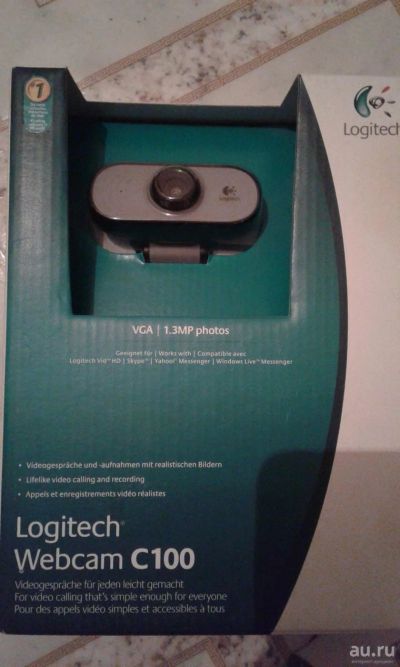 Лот: 15763621. Фото: 1. Веб-камера Logitech Webcam C100. Веб-камеры