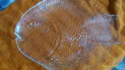 Лот: 14021972. Фото: 1. Блюдо рыба стекло. Тарелки, блюда, салатники