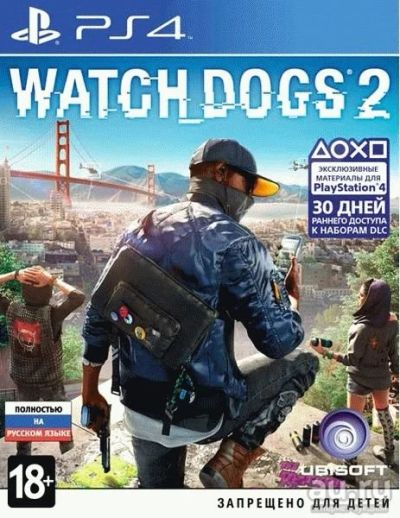 Лот: 13350359. Фото: 1. Watch Dogs 2 [PS4, русская версия... Игры для консолей