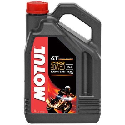 Лот: 16122361. Фото: 1. MOTUL 7100 4T 20w50 100% Synthetic... Масла, жидкости