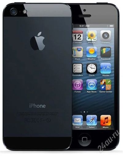 Лот: 2831543. Фото: 1. iPhone 5 Black - 16Gb Новый (Гарантия... Смартфоны