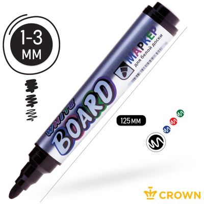 Лот: 20034305. Фото: 1. Маркер для доски CROWN ""Multi... Ручки, карандаши, маркеры
