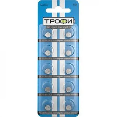 Лот: 15011795. Фото: 1. Батарейка ТРОФИ G4 LR626 (377... Батарейки, аккумуляторы, элементы питания