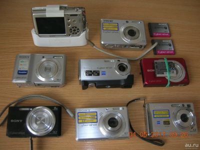 Лот: 9605570. Фото: 1. 8 неисправных фотоаппаратов Sony... Цифровые компактные