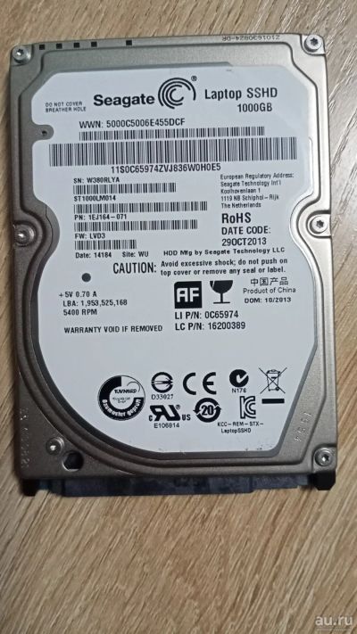 Лот: 15638366. Фото: 1. 1 тб жёсткий диск seagate laptop... Жёсткие диски