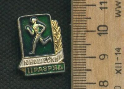 Лот: 17753638. Фото: 1. (№9660) значки Юношеский 2 разряд. Другое (значки, медали, жетоны)
