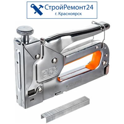 Лот: 25729739. Фото: 1. Степлер мебельный Sturm 4-14 мм. Ручной инструмент