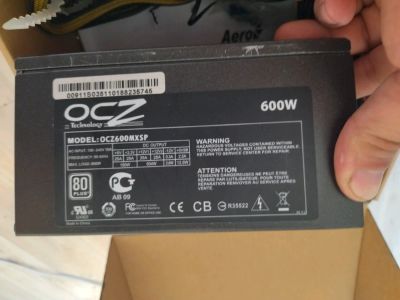 Лот: 17904251. Фото: 1. Неисправный блок питания OCZ 600w. Корпуса, блоки питания