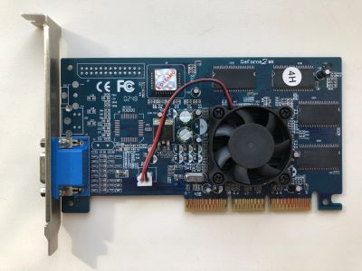 Лот: 25255768. Фото: 1. AGP 64Mb GeForce 2 MX400 VC-GF2MX4-64M... Видеокарты