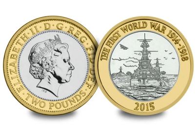 Лот: 17803412. Фото: 1. PROOF: 2 фунта 2015 г. - Редкий... Великобритания и острова