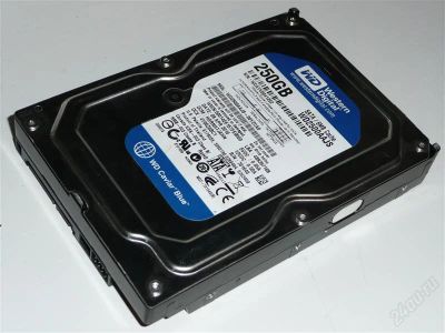 Лот: 1560501. Фото: 1. жесткий диск sata 250gb western... Жёсткие диски (HDD)