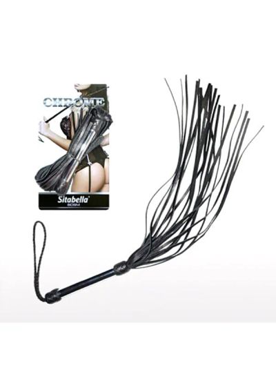 Лот: 22063827. Фото: 1. Кожаная плеть Sitabella Chrome... Другое (интимные товары)