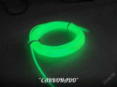 Лот: 3688169. Фото: 1. Холодный неон 5м+блок 12в зеленый. Оптика и освещение