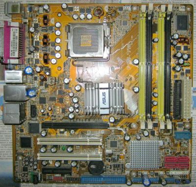 Лот: 11196741. Фото: 1. ASUS P5B-VM (LGA775, G965, поддержка... Материнские платы