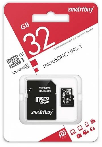 Лот: 15773761. Фото: 1. Карта памяти SmartBuy microSDHC... Карты памяти