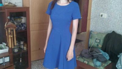 Лот: 12847932. Фото: 1. Платье синее. Платья