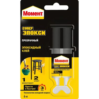 Лот: 25372873. Фото: 1. Эпоксидный клей МОМЕНТ Супер Эпокси... Клеи, герметики, пена монтажная, клейкие ленты