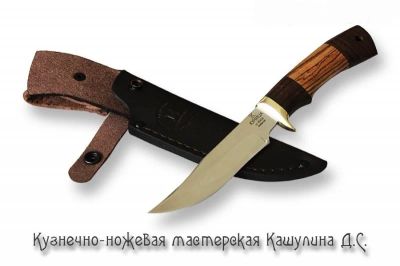 Лот: 20863724. Фото: 1. Нож КАШУЛИН ДС Куница (65Х13). Ножи, топоры