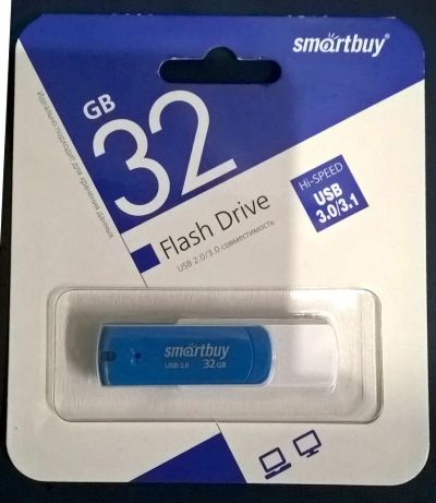 Лот: 16333324. Фото: 1. USB-флешка SmartBuy 32Гб. USB-флеш карты