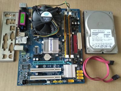 Лот: 25393162. Фото: 1. Комплект MB 775\ CPU E6550 @2... Комплекты запчастей