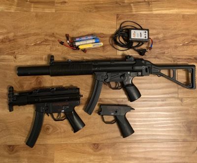 Лот: 15301410. Фото: 1. MP5SD Classic Army и MP5K Well. Пейнтбол, страйкбол