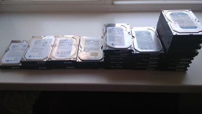 Лот: 14024391. Фото: 1. 24 жестких диска от 160GB до 2TB... Жёсткие диски (HDD)