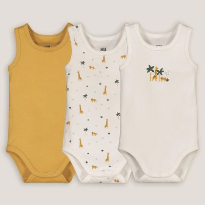 Лот: 24212792. Фото: 1. Комплект из трех боди без LaRedoute. Ползунки, распашонки, слипы