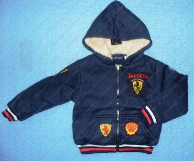 Лот: 7309875. Фото: 1. E157 толстовка Ferrari (утепленная... Свитера, худи, толстовки
