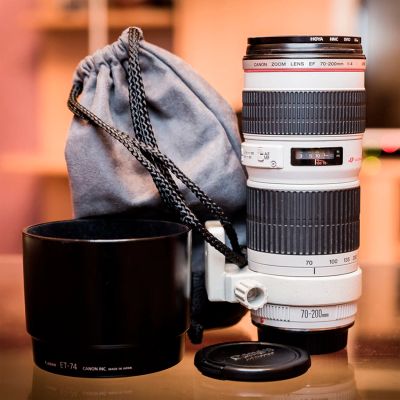 Лот: 15710590. Фото: 1. Canon 70-200 f/4 L USM. Объективы