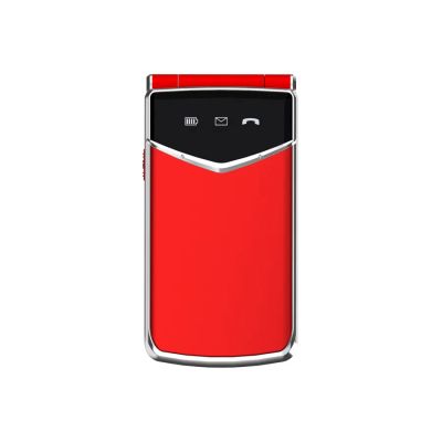 Лот: 25021377. Фото: 1. Сотовый Maxvi E11 Red-silver 2sim... Кнопочные мобильные телефоны