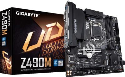 Лот: 21169223. Фото: 1. Материнская плата Gigabyte Z490M. Материнские платы