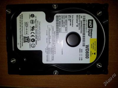Лот: 16917961. Фото: 1. Жесткий диск Western Digital WD800JD-60LSAO... Жёсткие диски (HDD)