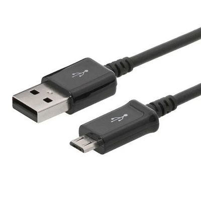 Лот: 11695041. Фото: 1. Кабель Micro-USB (1 метр) - Чёрный. Дата-кабели, переходники