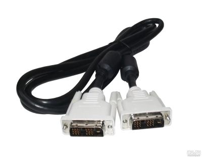 Лот: 20996617. Фото: 1. Кабель DVI-DVI 1.8м. Шлейфы, кабели, переходники