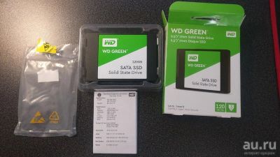 Лот: 18569381. Фото: 1. ssd wd green 120gb. SSD-накопители