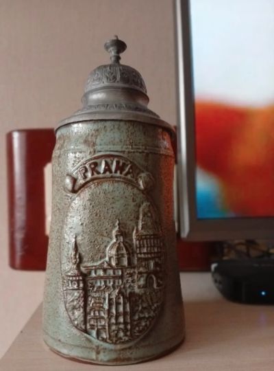Лот: 25429231. Фото: 1. Кружка пивная. Другое (антиквариат)