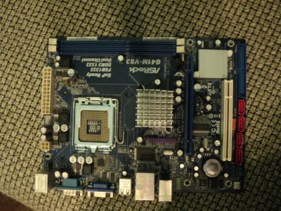 Лот: 7481828. Фото: 1. Asrock g41 m-vs3 socket 775 DDR3. Материнские платы