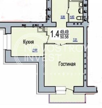 Лот: 16861728. Фото: 1. 1-комн 50.0 Декабристов 49. Квартиры, студии