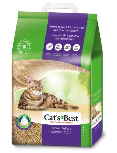 Лот: 17195368. Фото: 1. НаполнительCat’s Best Smart Pellets... Миски, лотки, наполнители
